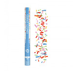 Vystřelovací konfety 60 cm - barevné obdélníčky 