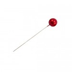 Špendlík  - červená perla malá -1ks