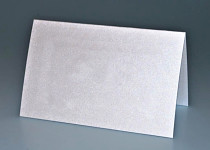 Jmenovka perleťová bílá stojací 105x65 mm - 10 ks