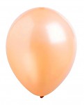 Balonek latexový 30 cm - metalický lososový - 1ks