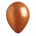 Balonek latexový 30 cm  - metalický měděný - 1ks