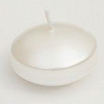 Plovoucí svíčka - perleťová bílá