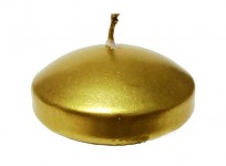 Plovoucí svíčka - zlatá - 6 ks