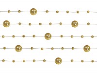 Perličky na silikonu - zlaté malé - 4ks
