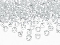 Akrylové diamanty malé 12mm/100 ks - čiré