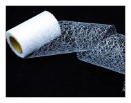 Organza pavučina stuha 12 cm / 9 m - bílá