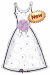 Foliový balonek -  nevěsta - šaty