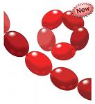 Balonky - řetězové červené
