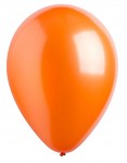 Balonek latexový 30 cm  - metalický oranžový - 1 ks