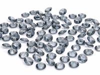 Akrylové diamanty malé - tm. šedé