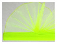 Organza šerpa - zeleno-žlutá