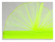 Organza šerpa 38 cm/8m - zeleno-žlutá