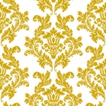 Ubrousky - bílo -zlatý ornament