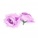 Hlavičky růží 8 cm - sv.fialové