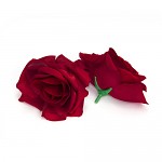 Hlavičky růží 8 cm - bordo