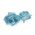 Hlavičky růží 8 cm - sv.modré