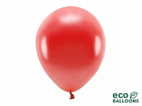 Balonek latexový 30 cm - metalický červený - 1ks