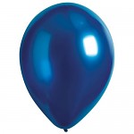 Balonek latexový 30 cm - metalický tmavě modrý - 1ks