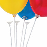 PVC držák na balónky znovupoužitelný - 38 cm