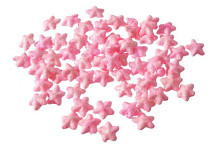 Hvězdička malá - sv.růžová glitter - 1ks