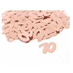 Konfety lesklé rosegold - narozeniny - 70