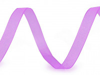 Šifonová stuha  10 mm- fialová - 1 m