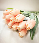 Tulipán umělý - korálový