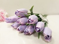 Tulipán umělý 43 cm - sv.fialový