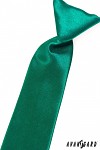 Kravata chlapecká - smaragdová