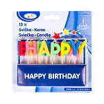 Narozeninové svíčky písmena- happy birthday