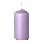 Svíčka válcová 5x10 cm - sv.fialová